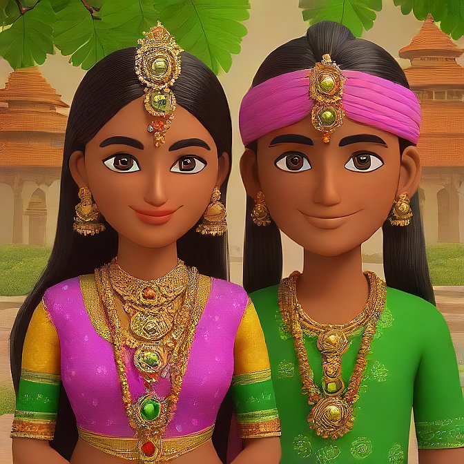 3D cartoon character art